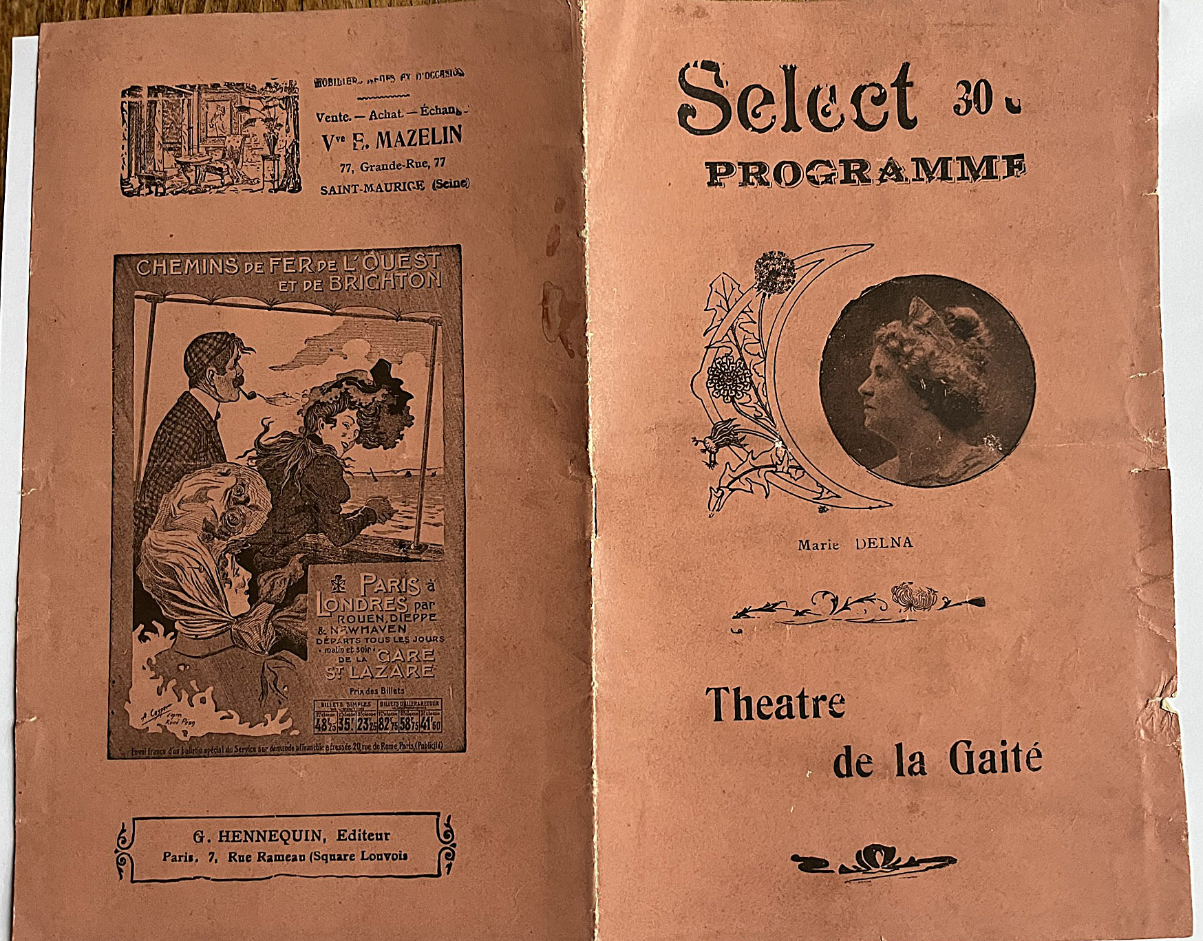 Ouvert en septembre 1868, ce fut à l'origine  un café-concert, nommé Concert de la Gaîté-Montparnasse. Don Sophie Fontaine.