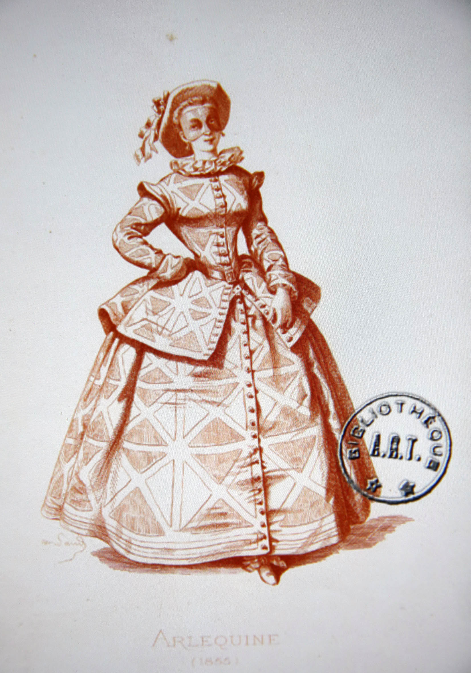 1855 Arlequina, Commedia dell' Arte * F I N 